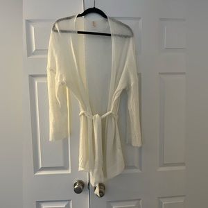 RAGA cream colored belted sweater.  Size L